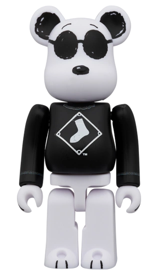 Bearbrick MLB × Peanuts Snoopy White Sox Herstellerbild 2