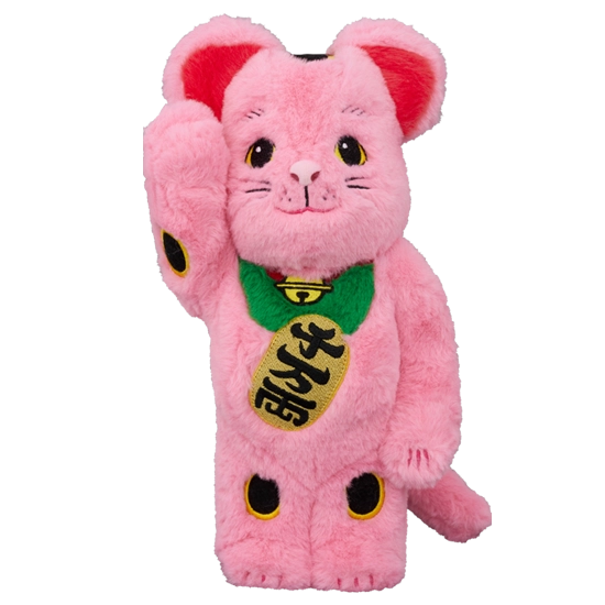 Bearbrick Maneki Neko Costume Version Pink 400% Herstellerbild 1