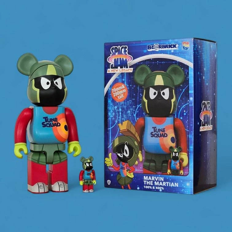 Bearbrick Marvin the Martian 100%+400% mit Verpackung