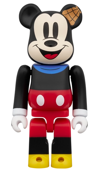 Bearbrick Mickey Mouse & Goofy (Lonesome Ghosts Version) 2er-Set 100% Herstellerbild 2