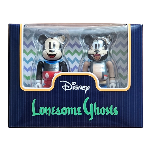 Bearbrick Mickey Mouse & Goofy (Lonesome Ghosts Version) 2er-Set 100% in der Verpackung