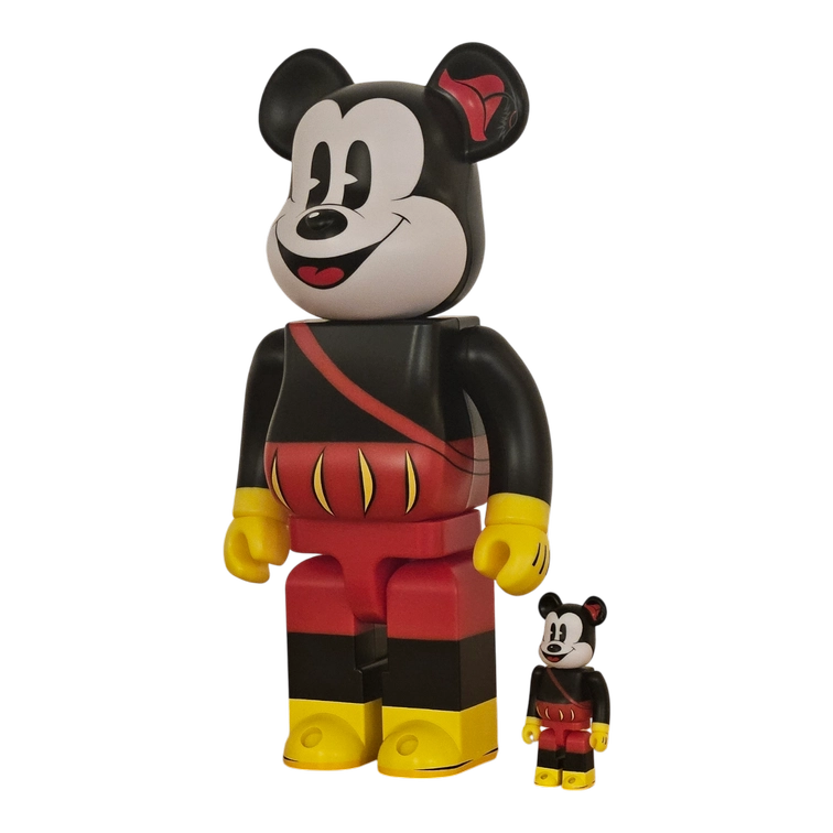 Bearbrick Mickey the Bard 100%+400% schräg