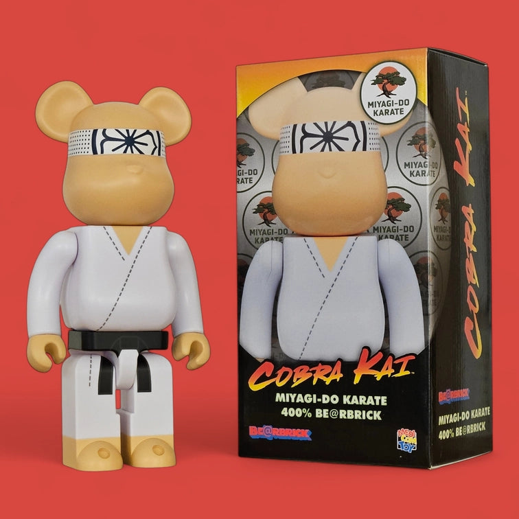 Bearbrick Miyagi-Do Karate [Cobra Kai] 400% mit Verpackung