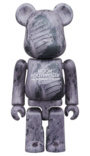 Bearbrick Moon Footprints [Apollo 11] 100%+400% Herstellerbild 2