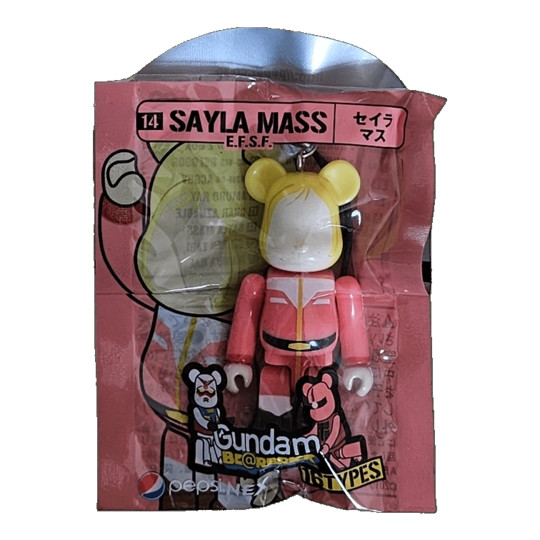 Bearbrick PEPSI.NEX × Gundam - 14 SAYLA MASS E.F.S.F. 70% in der Verpackung