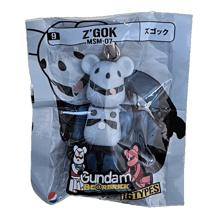 Bearbrick PEPSI.NEX × Gundam - 9 MSM-07 Z'GOK 70% in der Verpackung