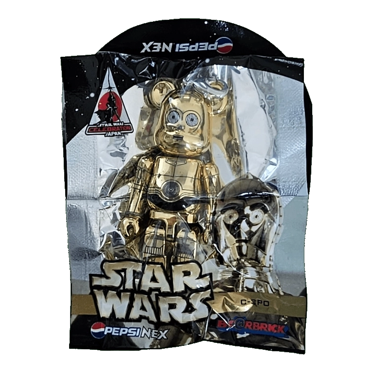 Bearbrick PEPSI.NEX × Star Wars - C-3PO 70% in der Verpackung