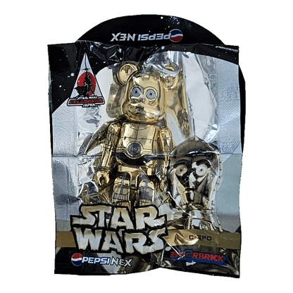 Bearbrick PEPSI.NEX × Star Wars - C-3PO 70% in der Verpackung