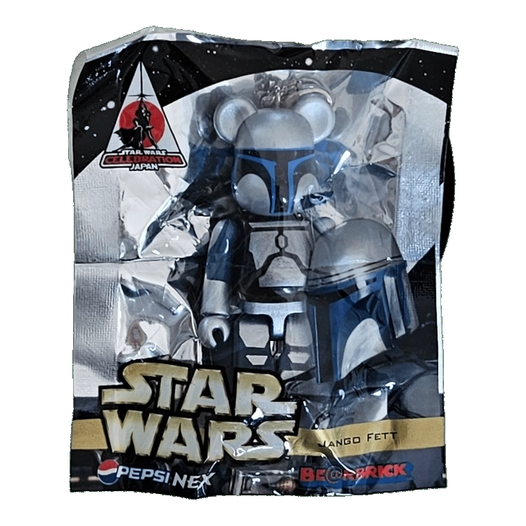 Bearbrick PEPSI.NEX × Star Wars - Jango Fett 70% in der Verpackung