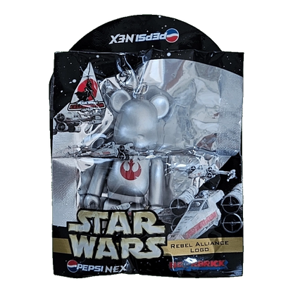 Bearbrick PEPSI.NEX × Star Wars - Rebel Alliance Logo 70% in der Verpackung