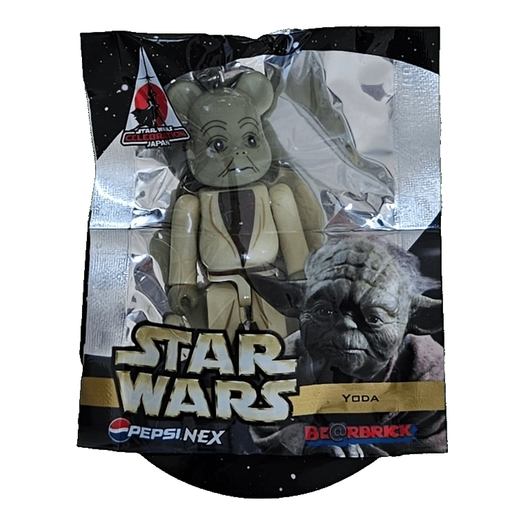 Bearbrick PEPSI.NEX × Star Wars - Yoda 70% in der Verpackung