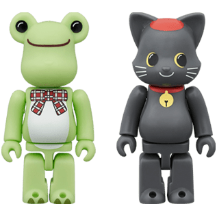 Bearbrick Pickles the Frog & Nyabrick Pierre the Black Cat 100% Herstellerbild 1