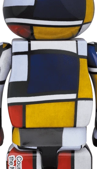 Bearbrick Piet Mondrian 100%+400% Herstellerbild 4