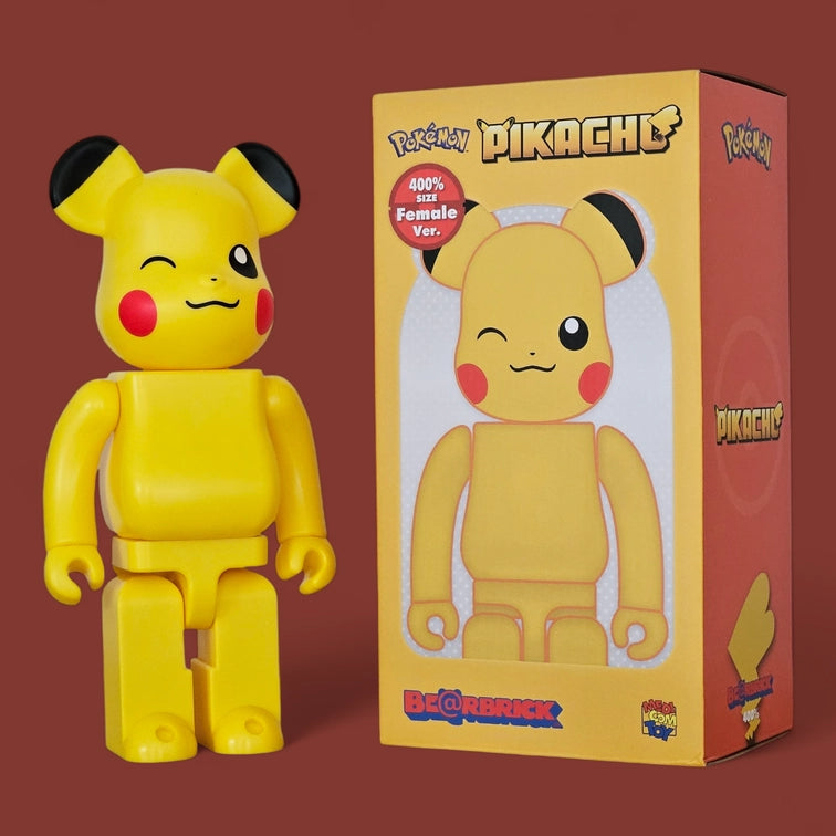 Bearbrick Pikachu Female Version 400% mit Verpackung