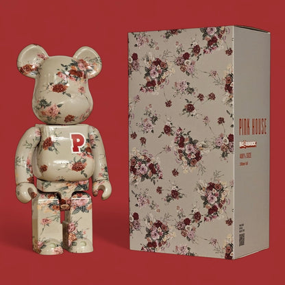 Bearbrick Pink House 400% mit Verpackung