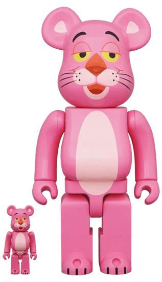 Bearbrick Pink Panther 100%+400% Herstellerbild 1