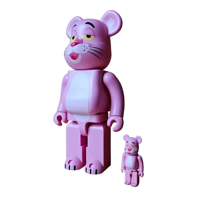 Bearbrick Pink Panther 100%+400% schräg