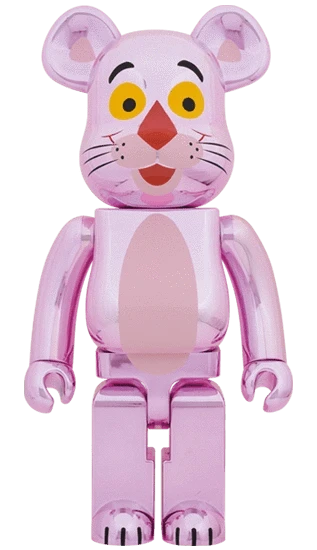 Bearbrick Pink Panther Chrome Version 1000% Herstellerbild 1