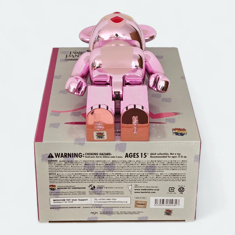 Bearbrick Pink Panther Chrome Version 100%+400% Echtheitsmerkmale