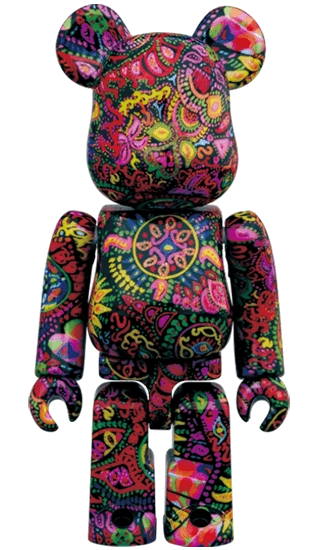 Bearbrick Psychedelic Paisley 100%+400% Herstellerbild 2