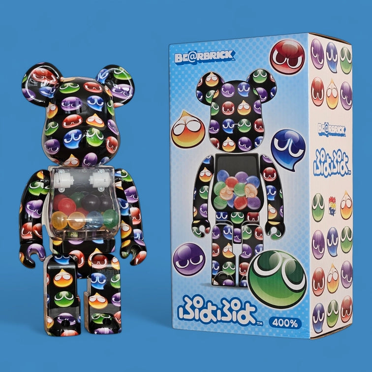 Bearbrick Puyo Puyo 400% mit Verpackung