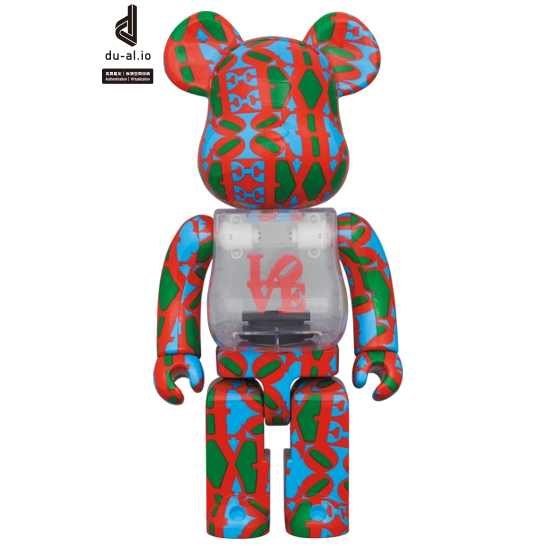 Bearbrick Robert Indiana LOVE 400% Herstellerbild 1