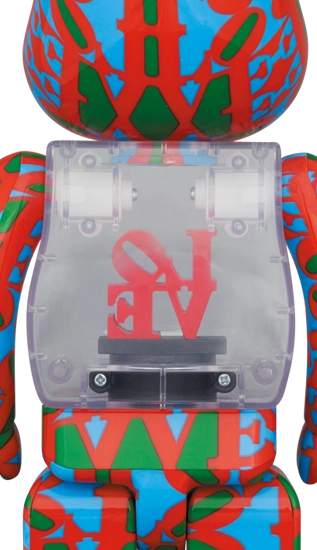 Bearbrick Robert Indiana LOVE 400% Herstellerbild 2