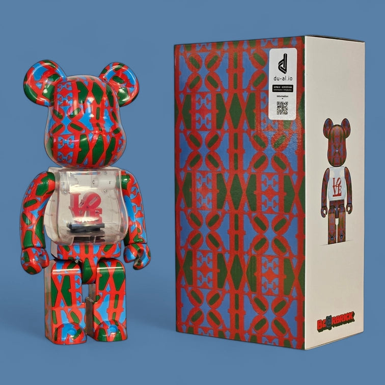 Bearbrick Robert Indiana LOVE 400% mit Verpackung