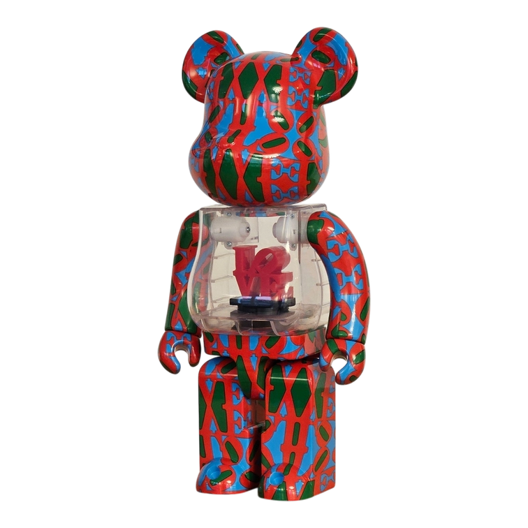 Bearbrick Robert Indiana LOVE 400% schräg