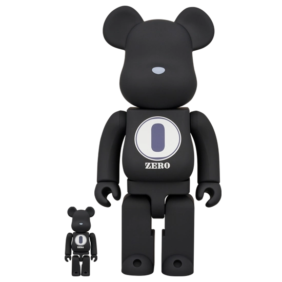 Bearbrick Robert Indiana × fragmentdesign Black Herstellerbild 1