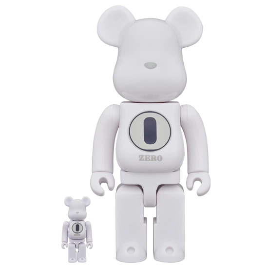 Bearbrick Robert Indiana × fragmentdesign White 100%+400% Herstellerbild 1