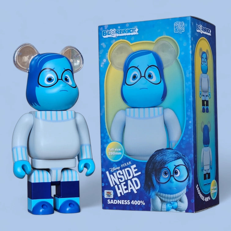 Bearbrick Sadness [Inside Out] 400% mit Verpackung