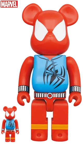 Bearbrick Scarlet Spider 100%+400% Herstellerbild 1