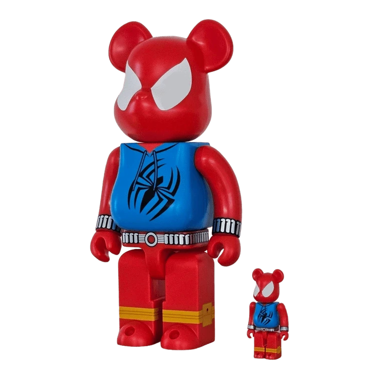 Bearbrick Scarlet Spider 100%+400% schräg