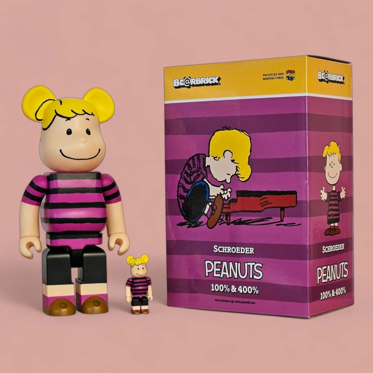 Bearbrick Schroeder [Peanuts] 100%+400% mit Verpackung