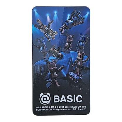 Bearbrick Series 43 Basic Letter 100% Begleitkarte