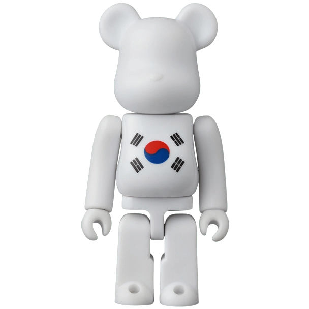 Bearbrick Series 44 Flag 'South Korea' 100% Herstellerbild