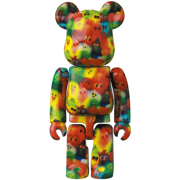 Bearbrick Series 46 Pattern 'Jon Burgerman' 100% Herstellerbild