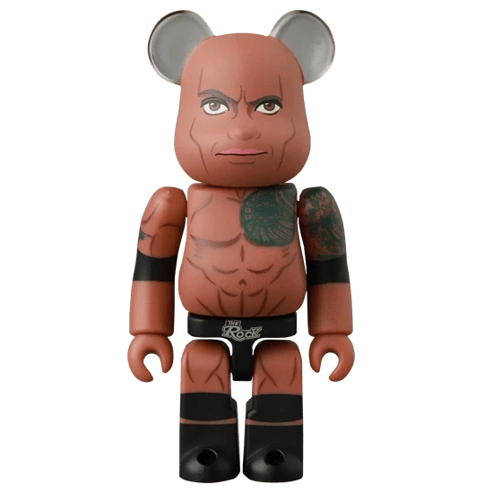 Bearbrick Series 48 Artist 'The Rock' [WWE] 100% Herstellerbild