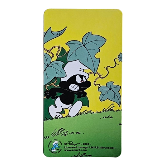 Bearbrick Series 49 Cute 'Grouchy Smurf' 100% SECRET Begleitkarte