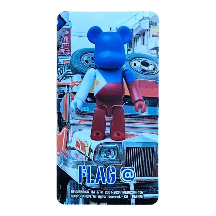 Bearbrick Series 49 Flag 'Philippines' 100% Begleitkarte