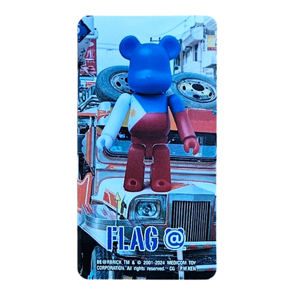 Bearbrick Series 49 Flag 'Philippines' 100% Begleitkarte