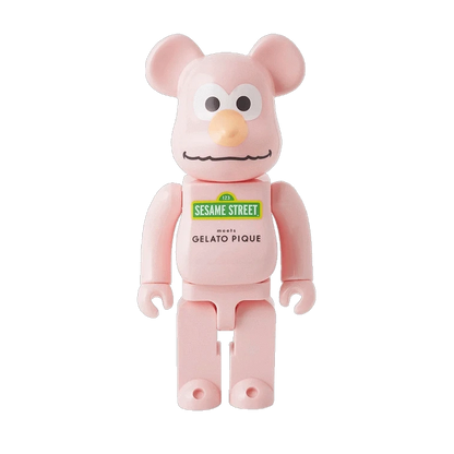 Bearbrick Sesame Street × Gelato Pique Elmo in Cookie Monster Costume 400% Herstellerbild 4