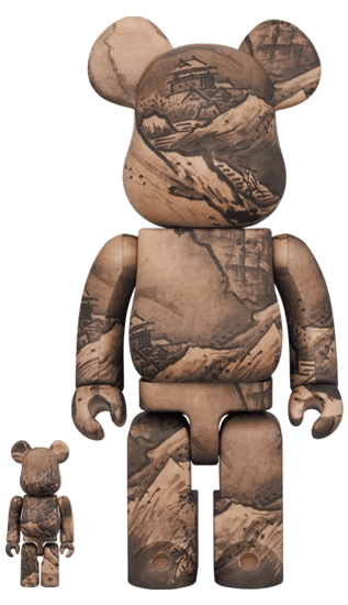 Bearbrick Sesshu National Treasure 'Autumn Winter Landscape Map (Winter Scenery)' 100%+400% Herstellerbild 1