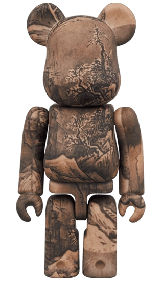 Bearbrick Sesshu National Treasure 'Autumn Winter Landscape Map (Winter Scenery)' 100%+400% Herstellerbild 2