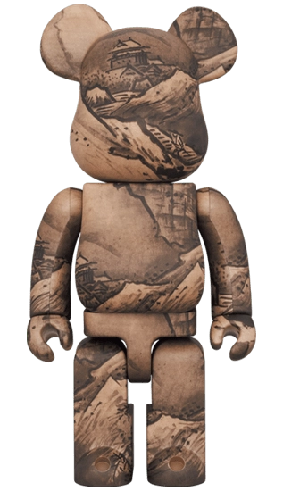 Bearbrick Sesshu National Treasure 'Autumn Winter Landscape Map (Winter Scenery)' 100%+400% Herstellerbild 3