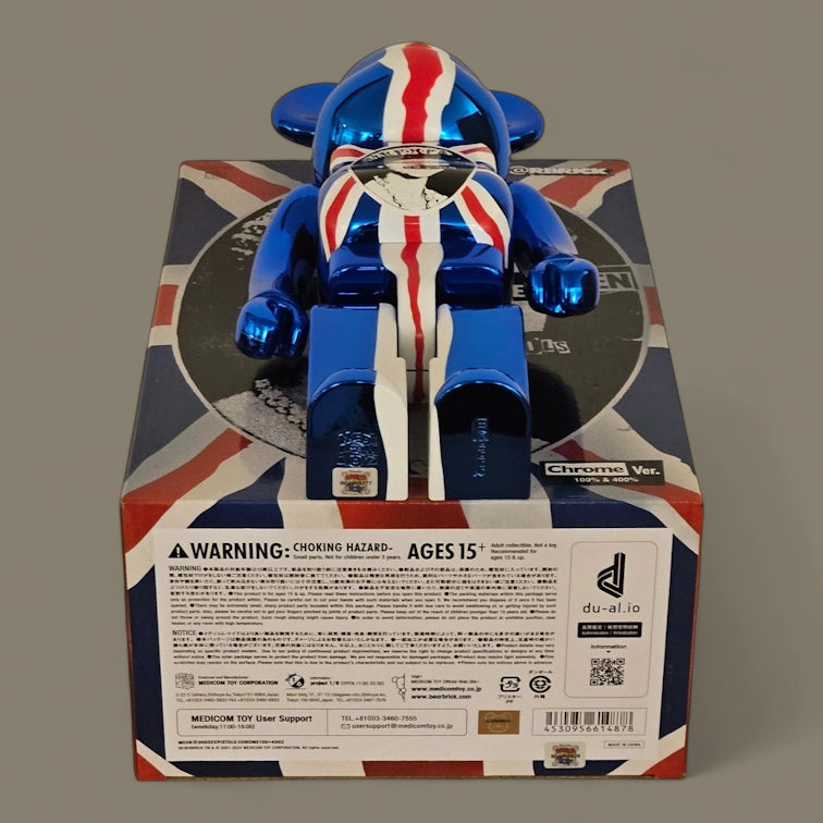 Bearbrick Sex Pistols 'God Save the Queen' Chrome Version Echtheitsmerkmale