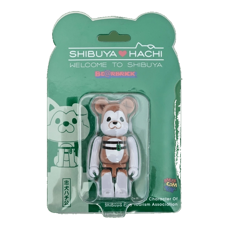 Bearbrick Shibuya Hachi Welcome to Shibuya 100% in der Verpackung