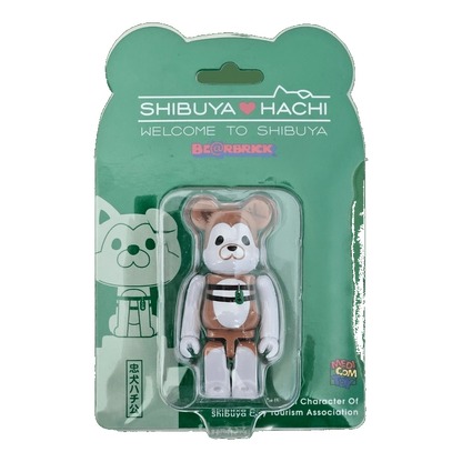 Bearbrick Shibuya Hachi Welcome to Shibuya 100% in der Verpackung