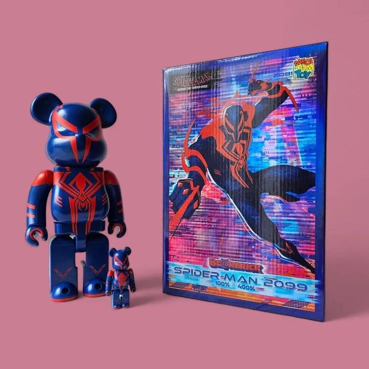 Bearbrick Spider-Man 2099 100%+400% mit Verpackung